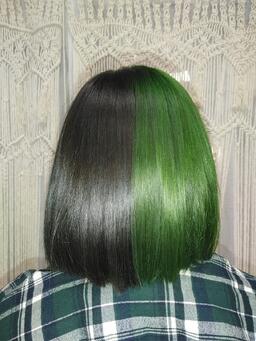 Color in a Woman's Hair