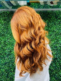 Highlights in a Woman's Hair